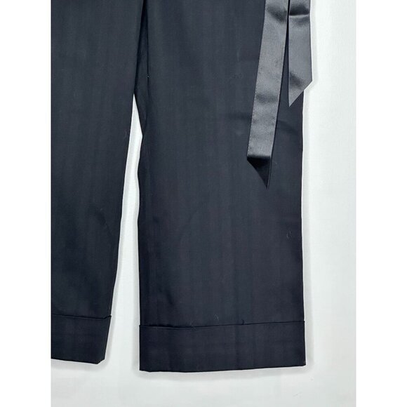 NWT LOFT Womens 2p Tuxedo Pants Black Formal Party Dressy Glam Holiday New Years - Picture 3 of 15